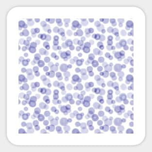 Blue Watercolor Circles Sticker